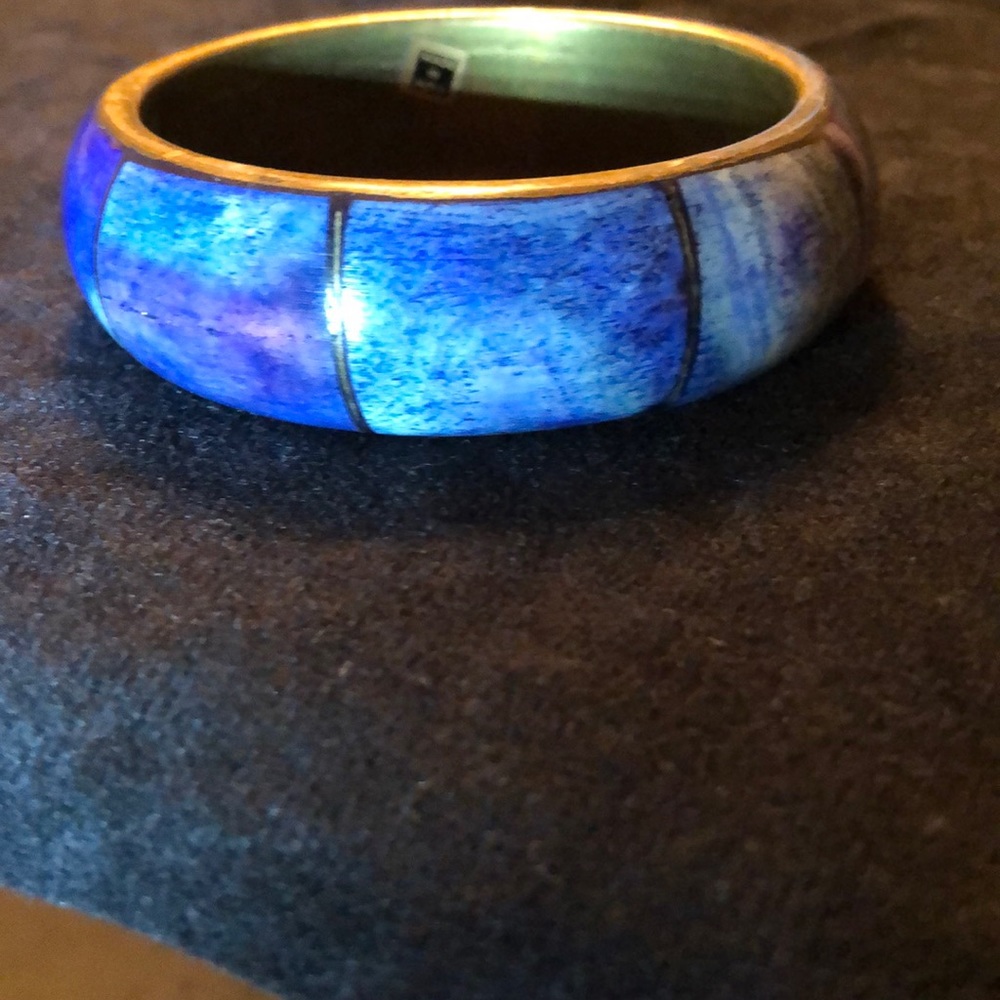 GORGEOUS VINTAGE BRACELET PURPLE BLUES - Picture 1 of 5